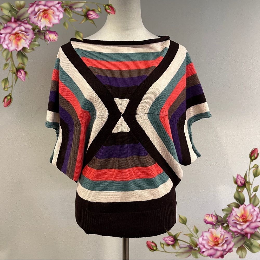 StripedâMulticolor Women's Sweater sizeâ medium